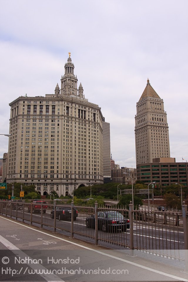 The view from the Brooklyn Bridge